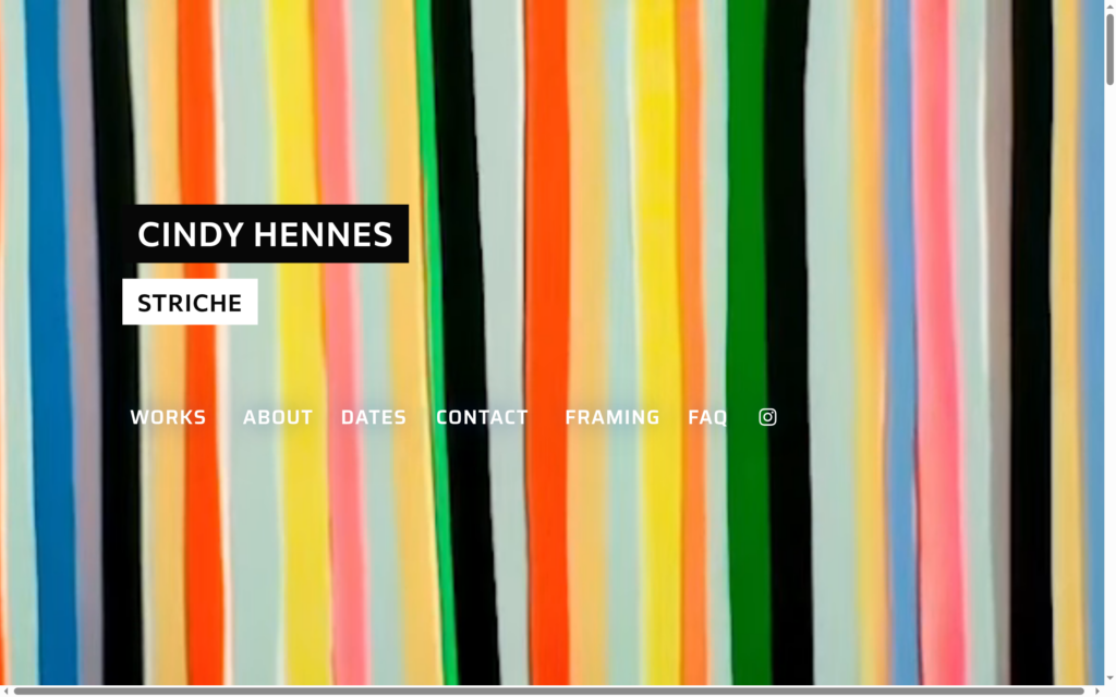 A different unique stroke composition painted by the canvas animation on another visit